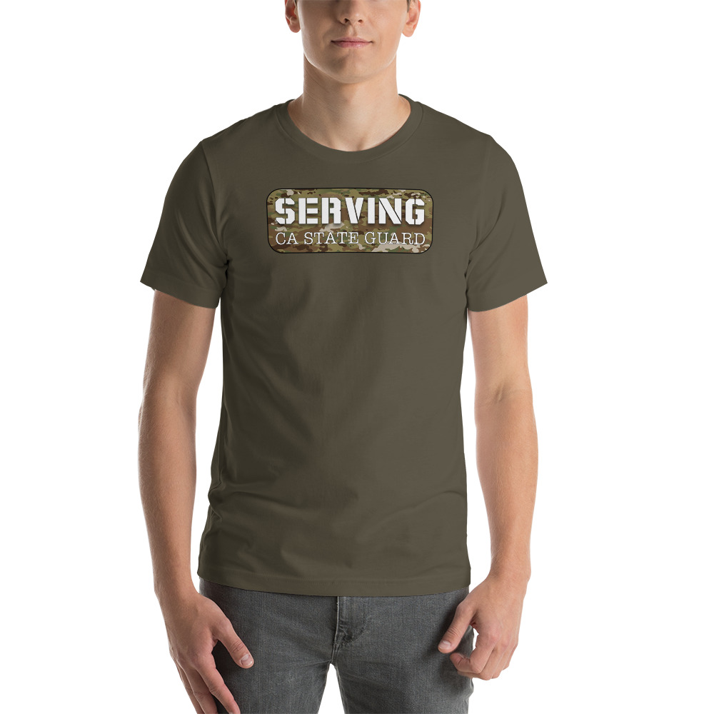 Serving in California State Guard Unisex T-Shirt - Image 7