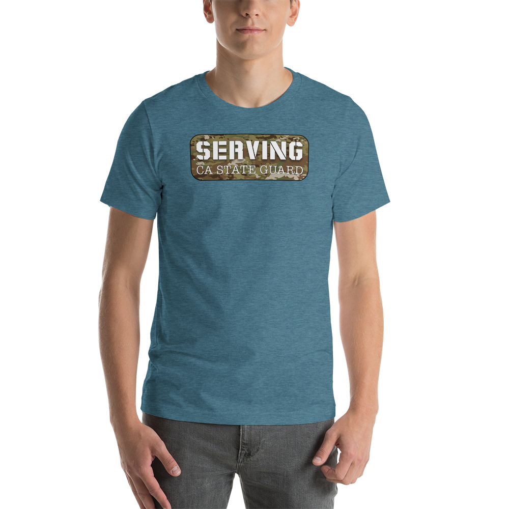 Serving in California State Guard Unisex T-Shirt - Image 12