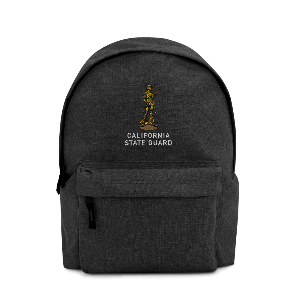 California State Guard Embroidered Backpack