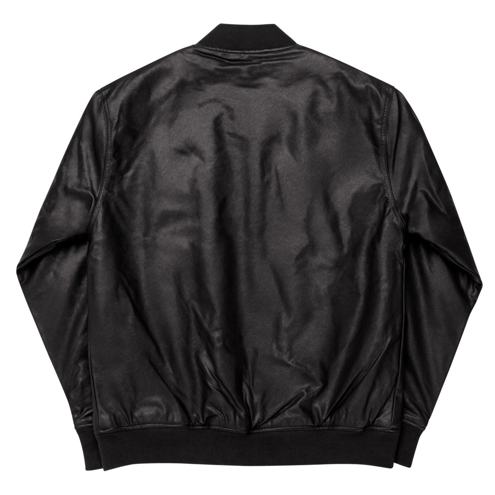 Maryland Defense Force Leather Bomber Jacket - Image 3