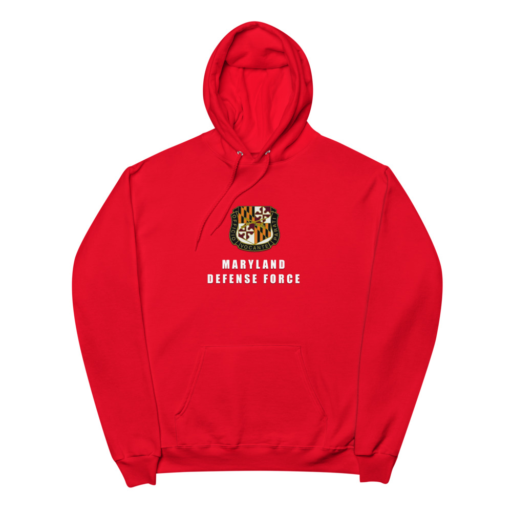 Maryland Defense Force Emblem Fleece Hoodie - Image 2