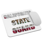 California State Guard White Mouse pad
