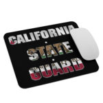 California State Guard Black Mouse pad