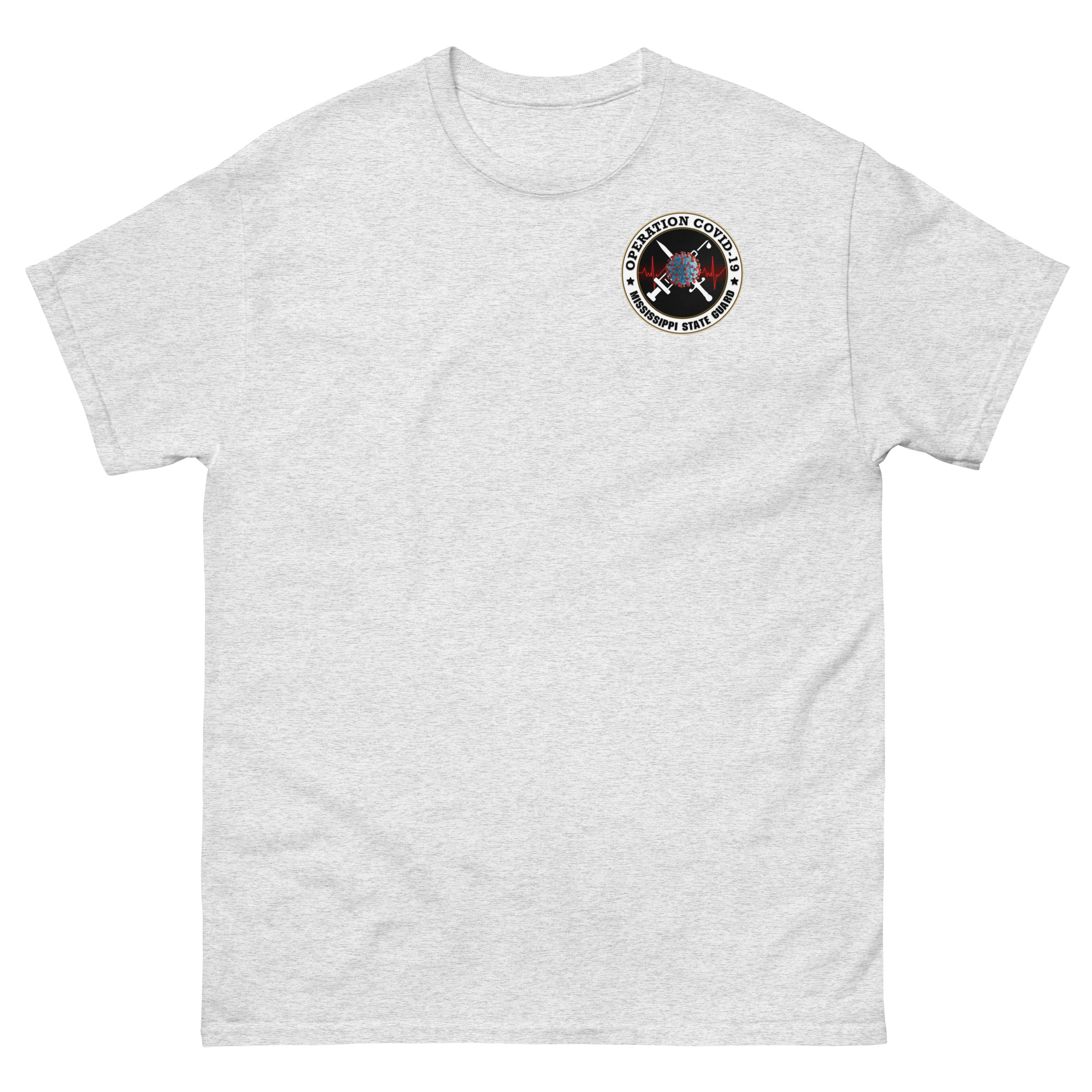 Mississippi State Guard Operation Covid-19 T-Shirt - Image 7