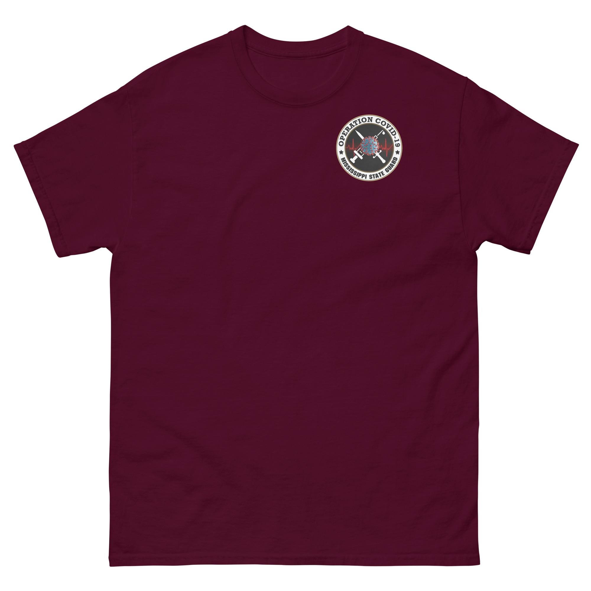 Mississippi State Guard Operation Covid-19 T-Shirt - Image 2