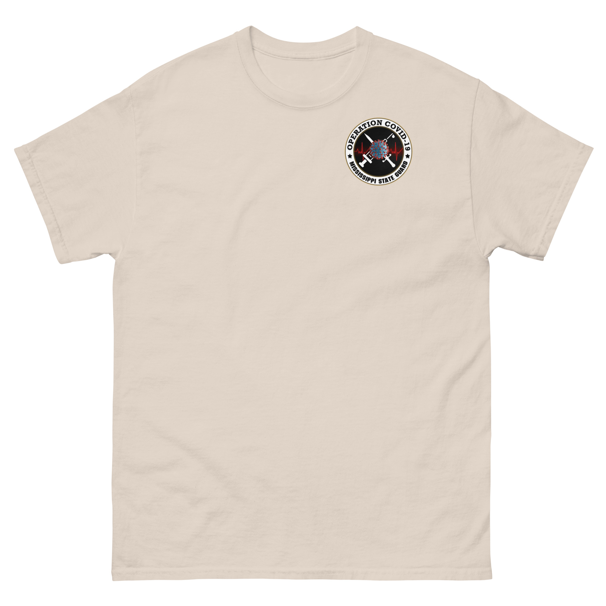 Mississippi State Guard Operation Covid-19 T-Shirt - Image 6
