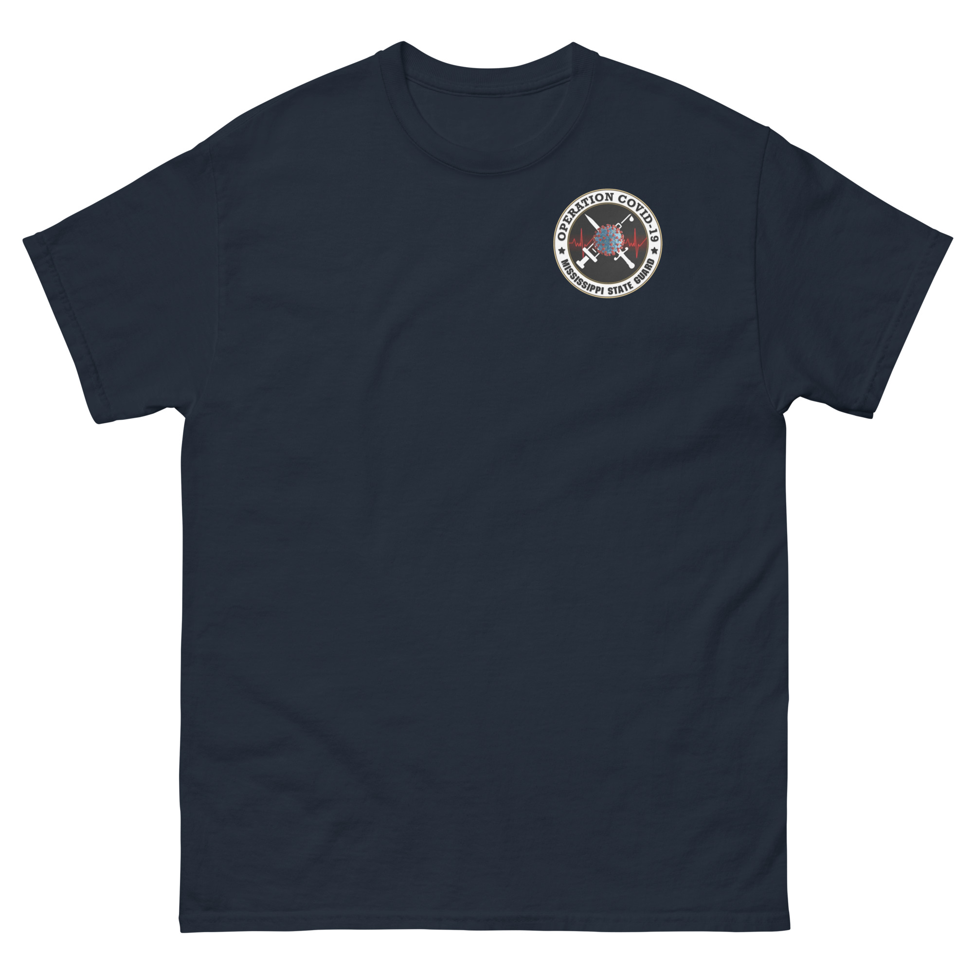 Mississippi State Guard Operation Covid-19 T-Shirt - Image 3