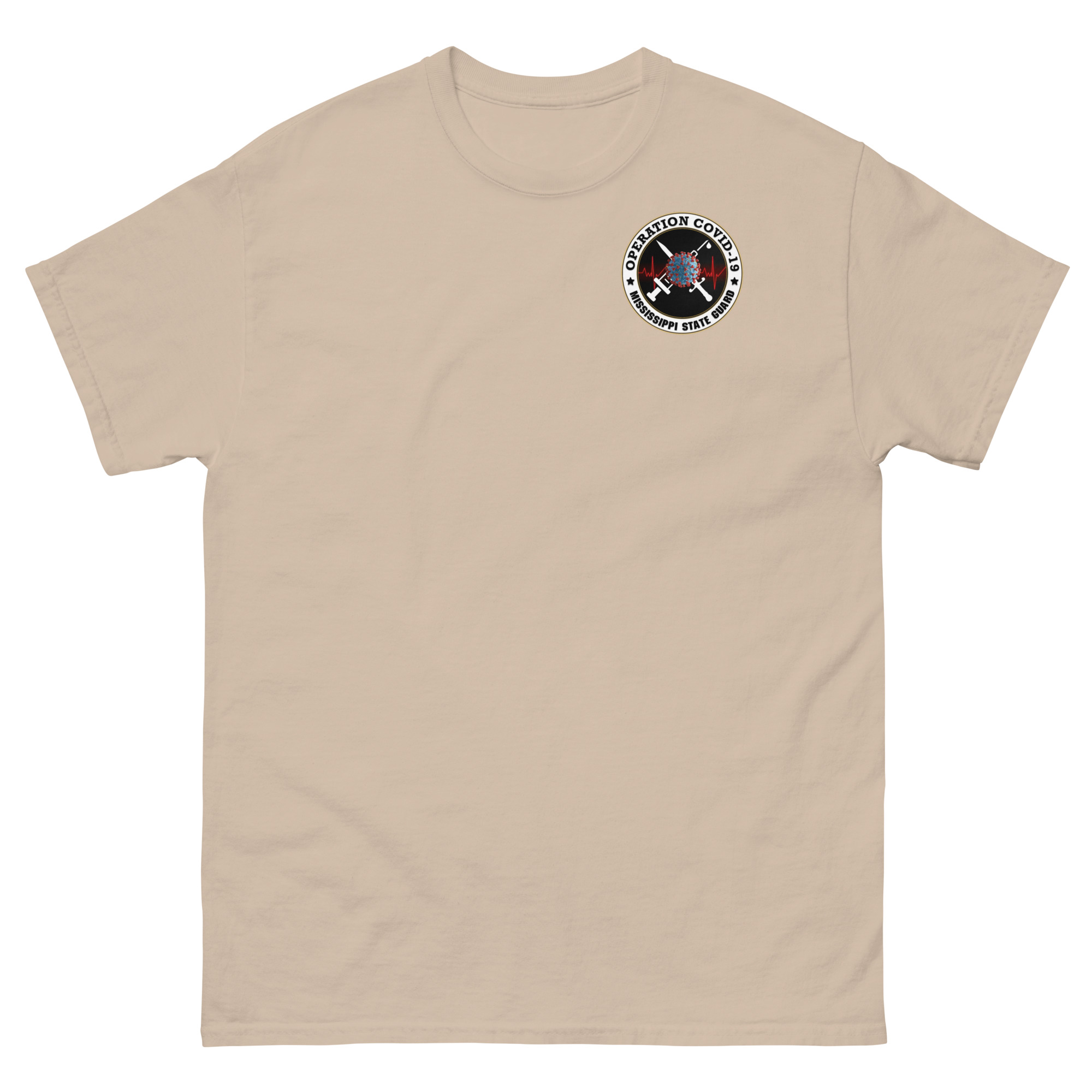 Mississippi State Guard Operation Covid-19 T-Shirt - Image 5