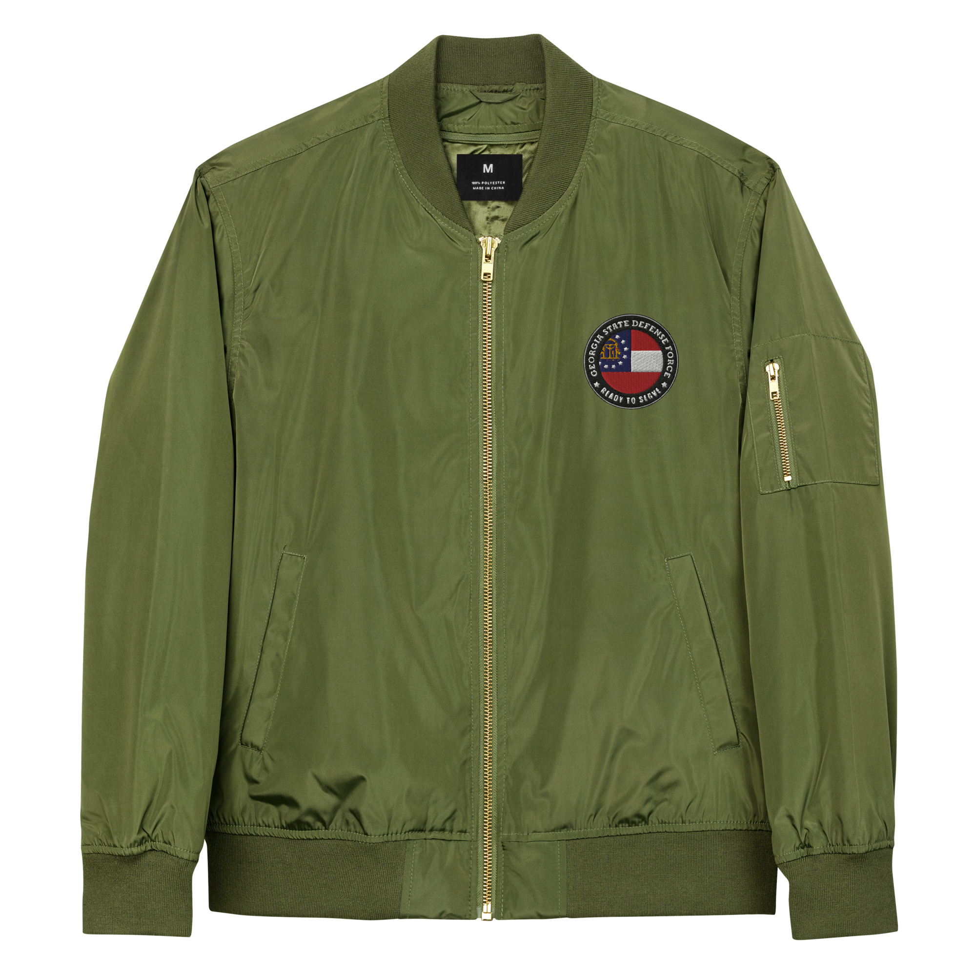 Georgia State Defense Force 'Ready To Serve' Bomber Jacket - Image 3