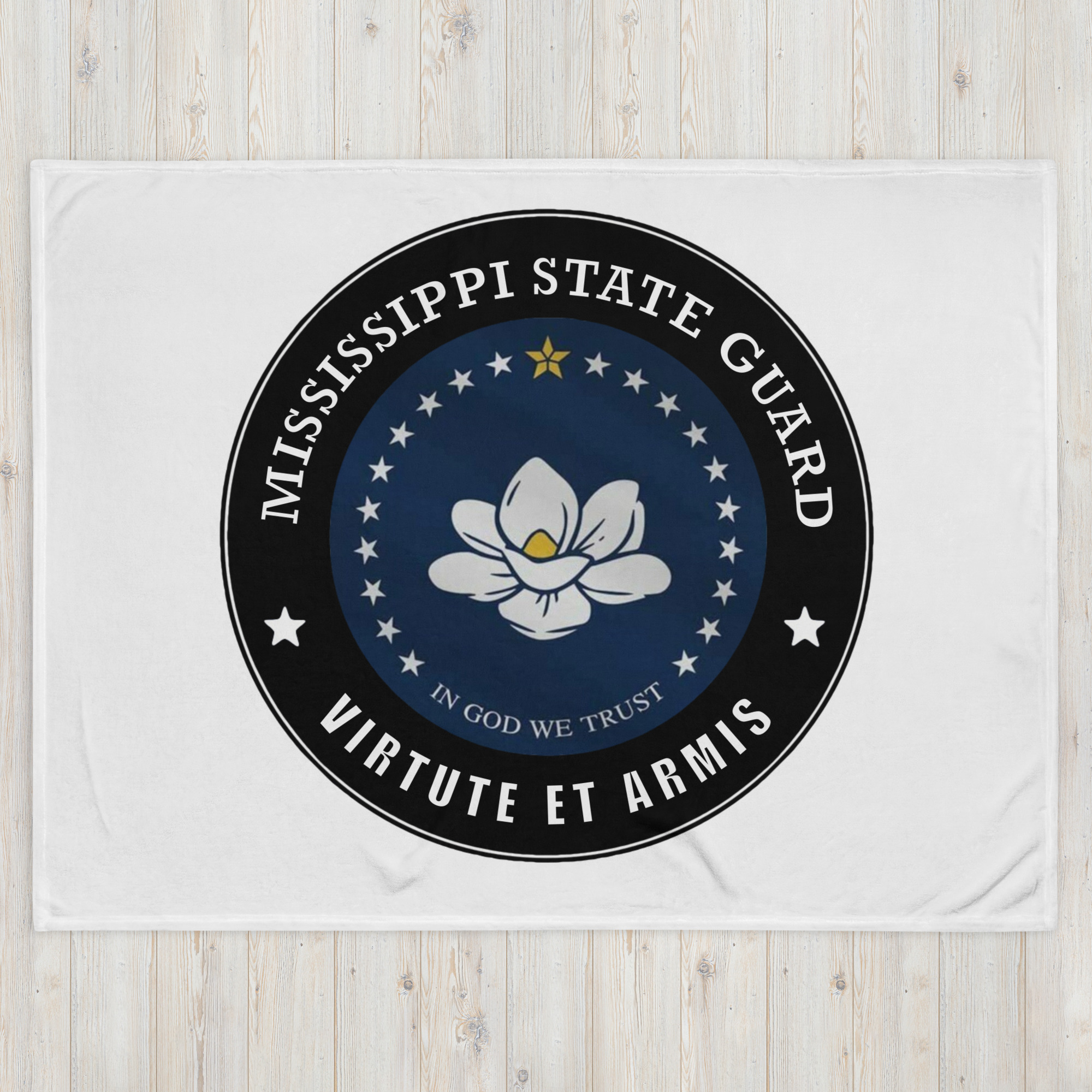 Mississippi State Guard ‘Virtute et Armis’ Throw Blanket