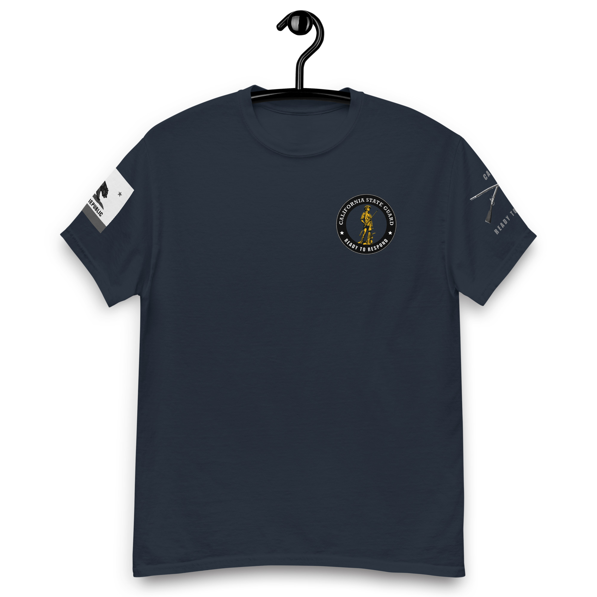 California State Guard Cross Muskets T-Shirt - Image 2