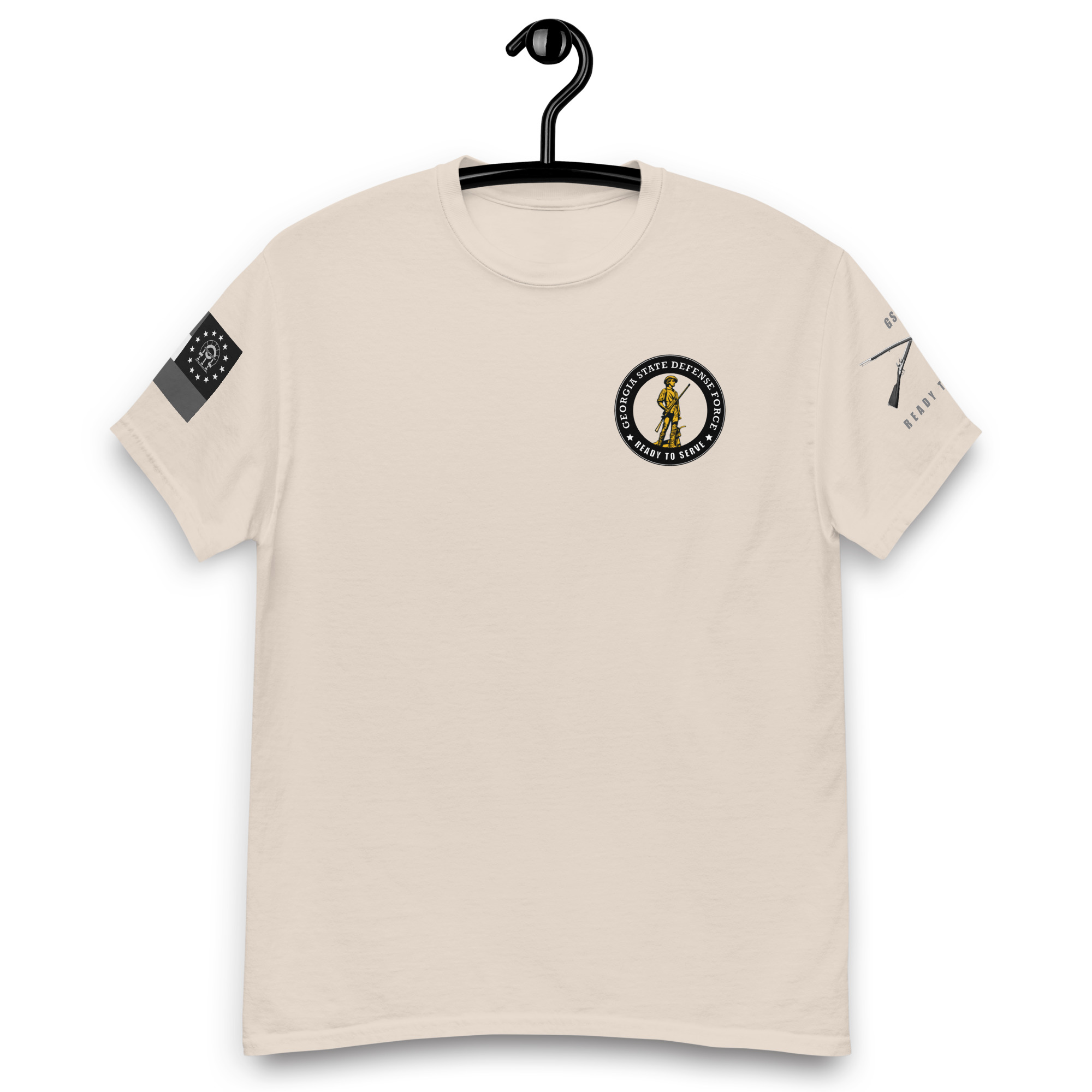 Georgia State Defense Force Cross Muskets T-Shirt - Image 4