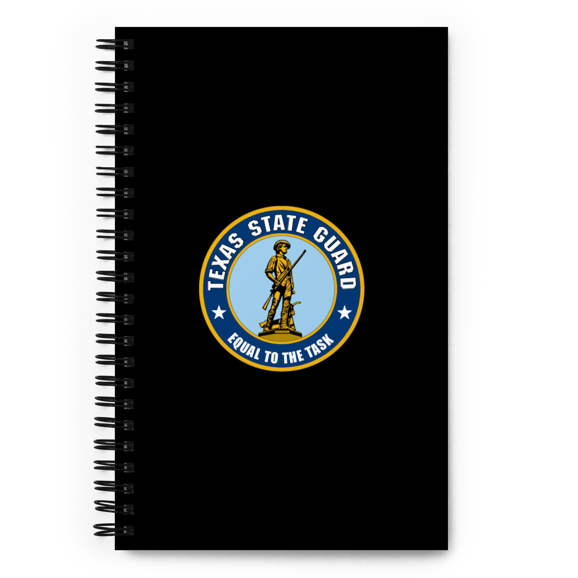 Texas State Guard Minuteman Spiral notebook