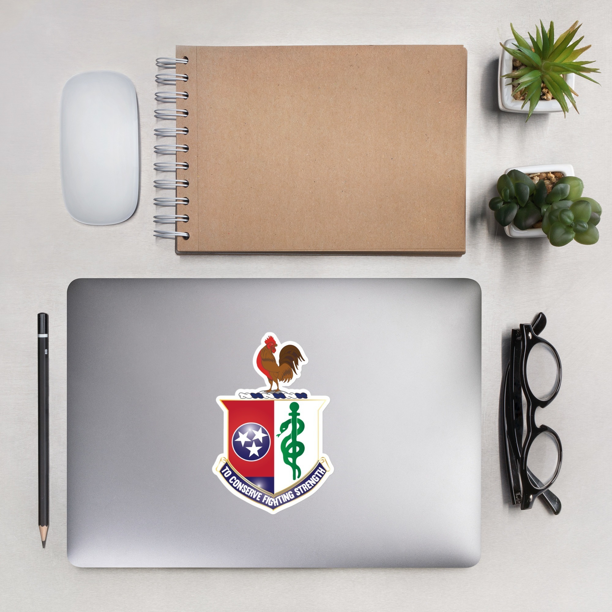 Tennessee State Guard 61st Medical Battalion Unit Crest Sticker