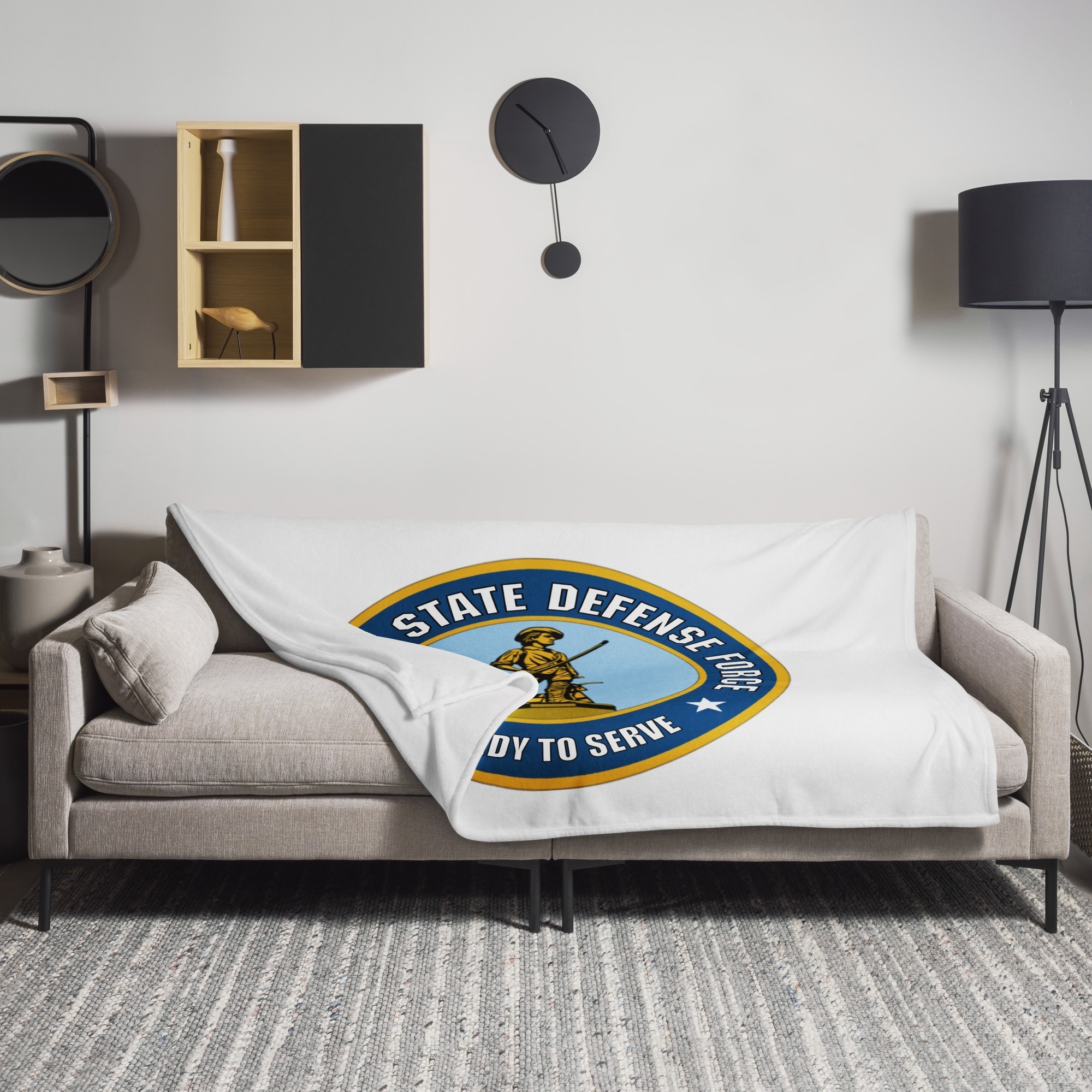 Georgia State Defense Force Minuteman Throw Blanket
