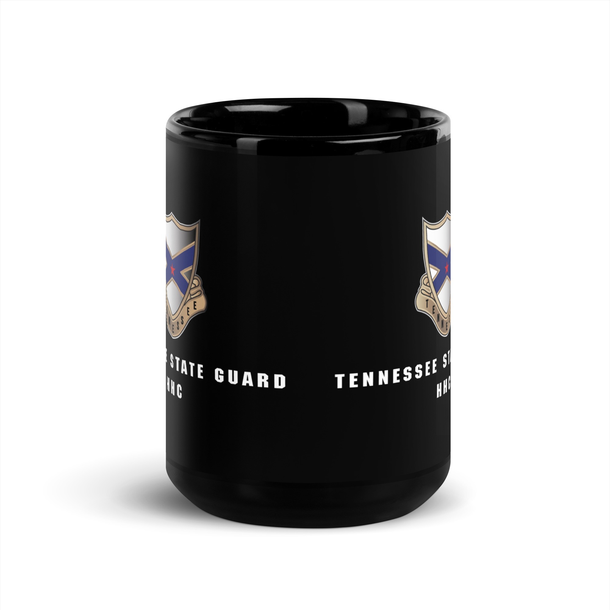 Tennessee State Guard HHC Black Glossy Mug - Image 6