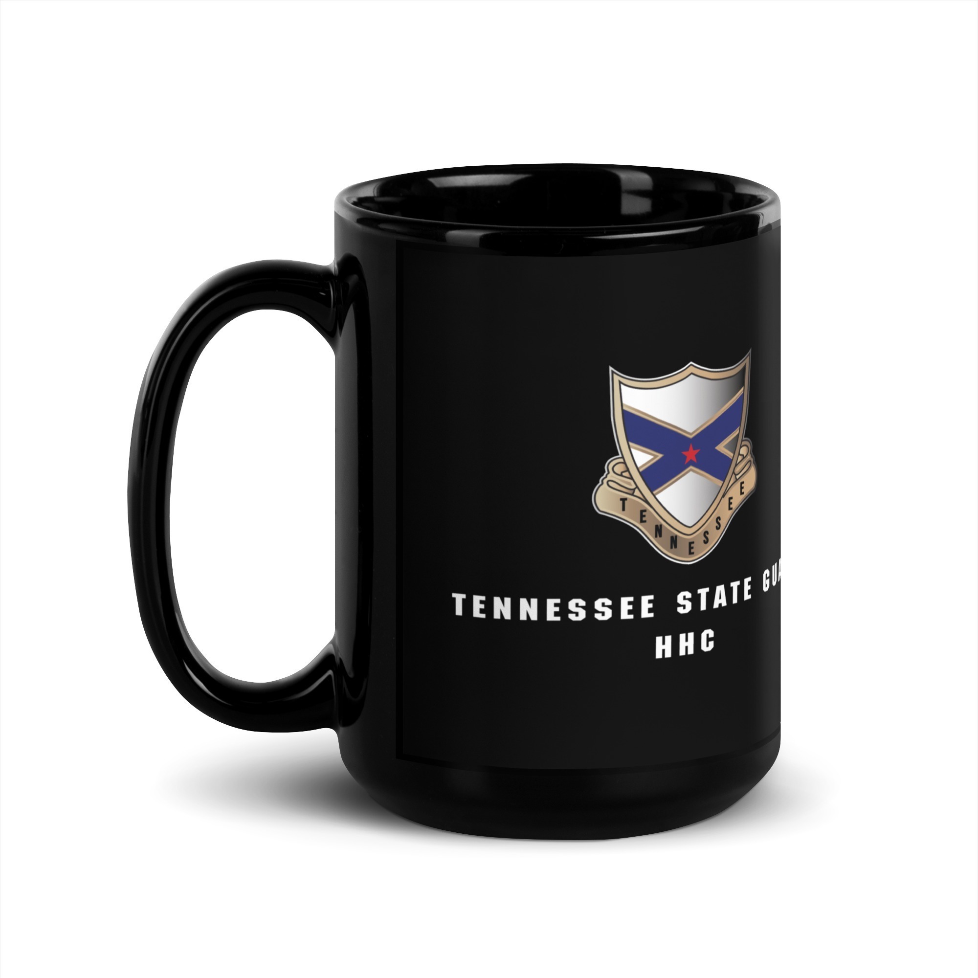 Tennessee State Guard HHC Black Glossy Mug - Image 4